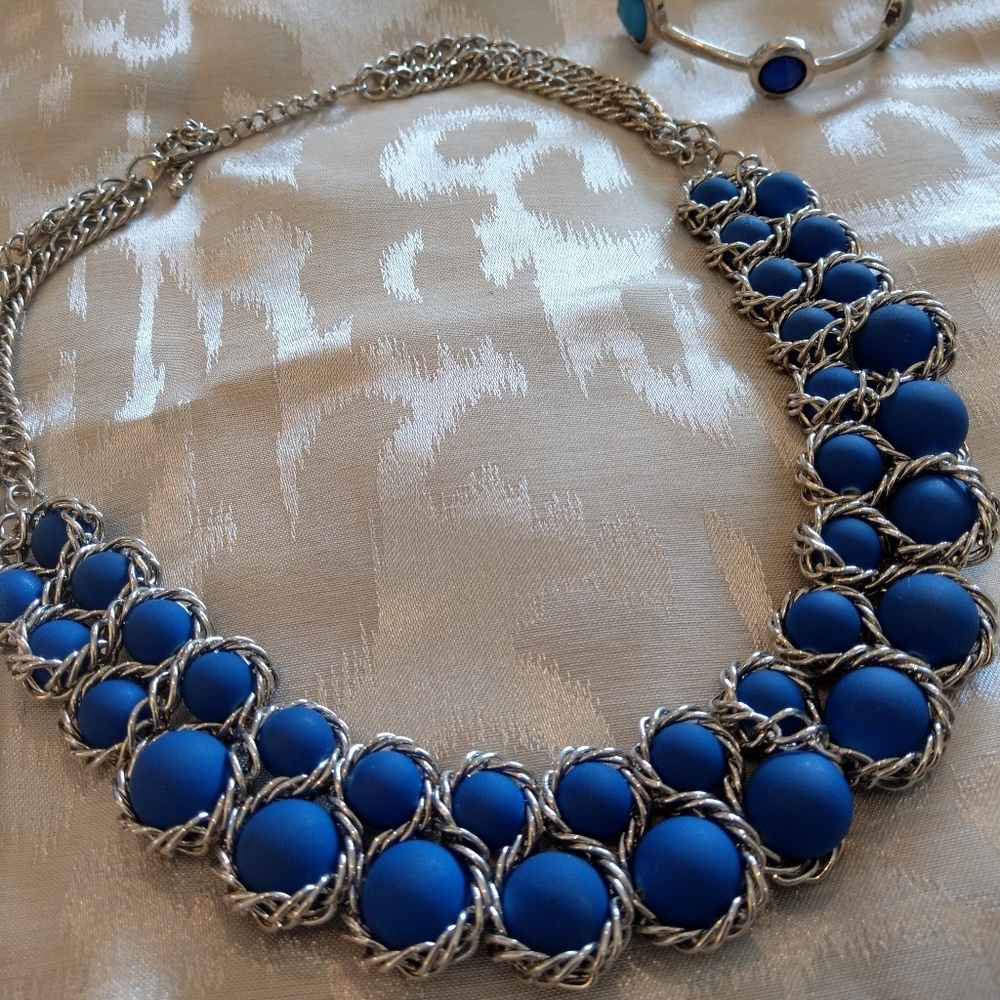 Blue and Silver necklace